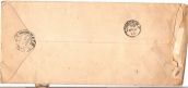 Photo of back of envelope to Emmeline Pethick