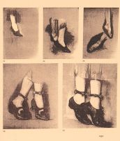 Sylvia Pankhurst's drawings of dancing feet